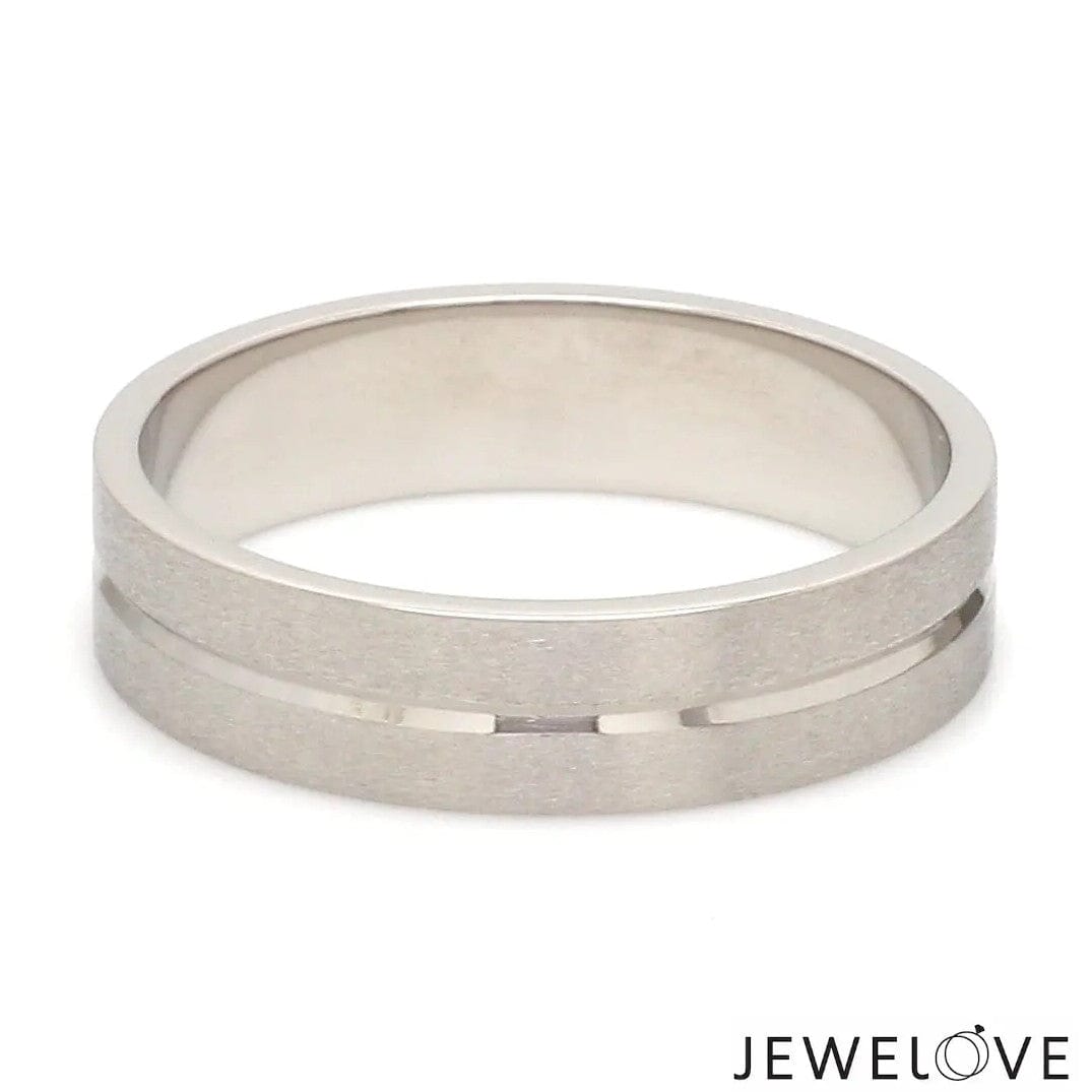 Jewelove™ Rings Platinum Love Bands with Princess cut Diamonds SJ PTO 241