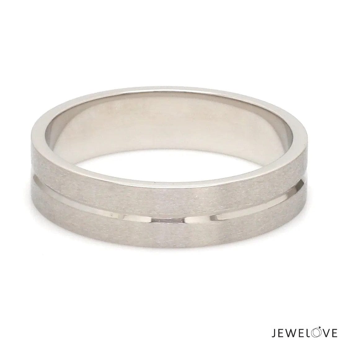 Jewelove™ Rings Platinum Love Bands with Princess cut Diamonds SJ PTO 241