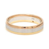 Jewelove™ Rings Platinum Love Bands with Rose Gold & Yellow Gold Edges JL PT 651