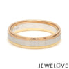 Jewelove™ Rings Platinum Love Bands with Rose Gold & Yellow Gold Edges JL PT 651