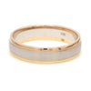 Jewelove™ Rings Platinum Love Bands with Rose Gold & Yellow Gold Edges JL PT 651