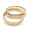 Jewelove™ Rings Platinum Love Bands with Rose Gold & Yellow Gold Edges JL PT 651