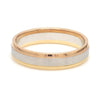 Jewelove™ Rings Platinum Love Bands with Rose Gold & Yellow Gold Edges JL PT 651