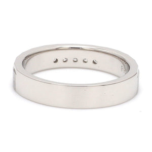 Jewelove™ Rings Platinum Men’s Band with 5 Diamonds JL PT 904