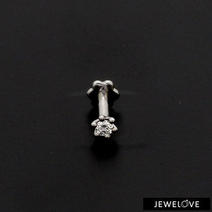 Jewelove™ Platinum Nosepin with Diamond by Jewelove JL PT NP 102