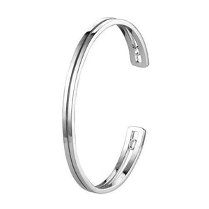 Jewelove™ Bangles & Bracelets Platinum Open Kada for Men JL PTB 625