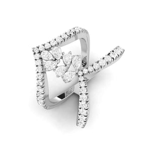 Jewelove™ Rings VS GH / Women's Band only Platinum Pear Marquise Ring with Diamonds for Women JL PT DM 0037