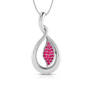 Jewelove™ Pendants Red Platinum Pendant for Women JL PT P NL8635