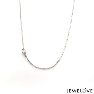 Jewelove™ Pendants Platinum Pendant with Chain for Women JL PT P 267