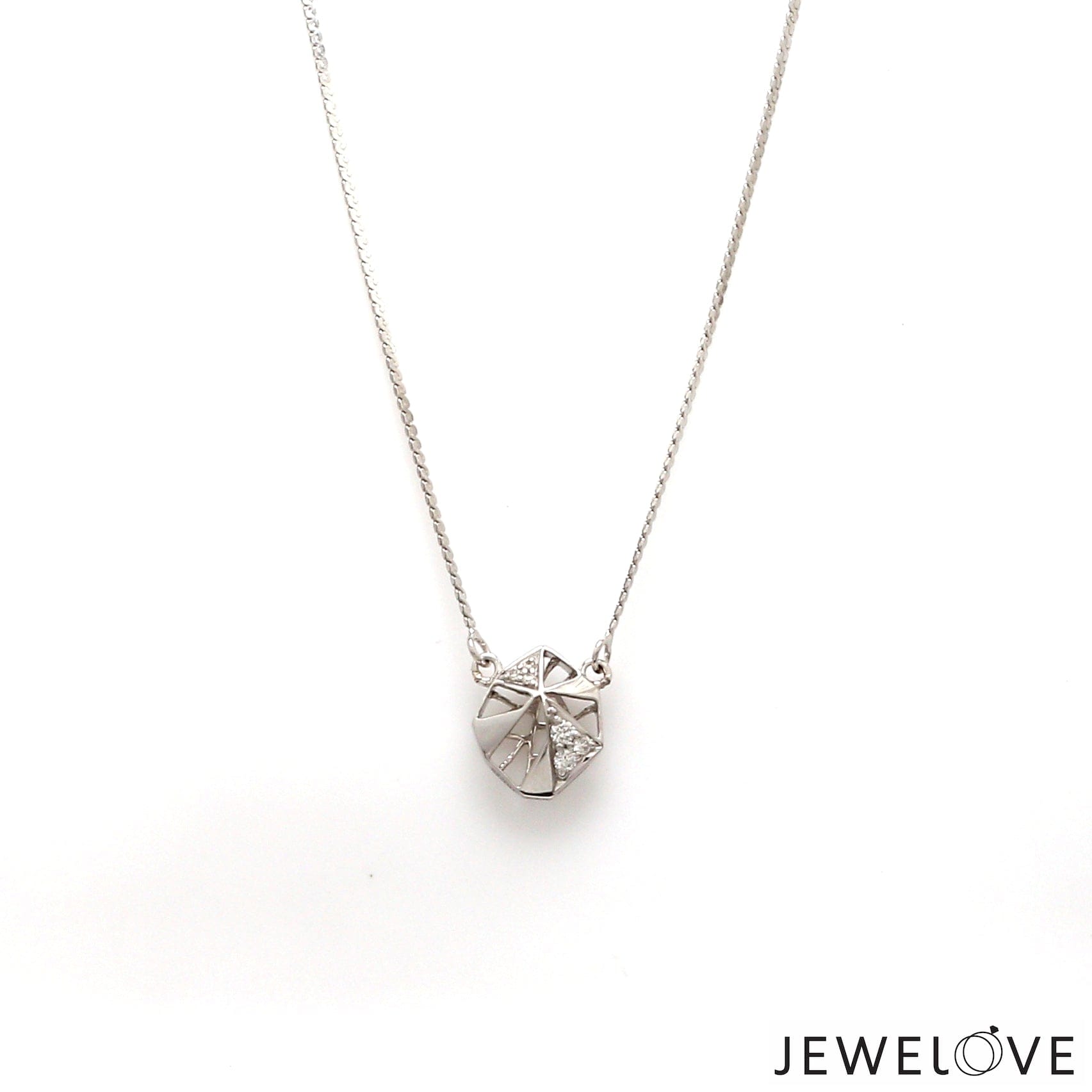 Jewelove™ Pendants Platinum Pendant with Chain for Women JL PT P 267