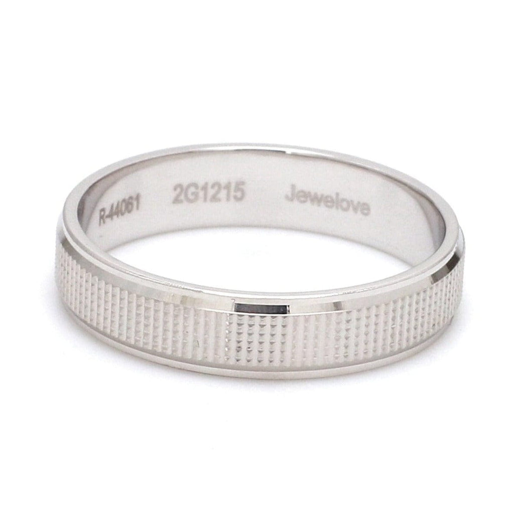 Jewelove™ Rings Men's Band Only Platinum Ring for Men with Dots JL PT 632