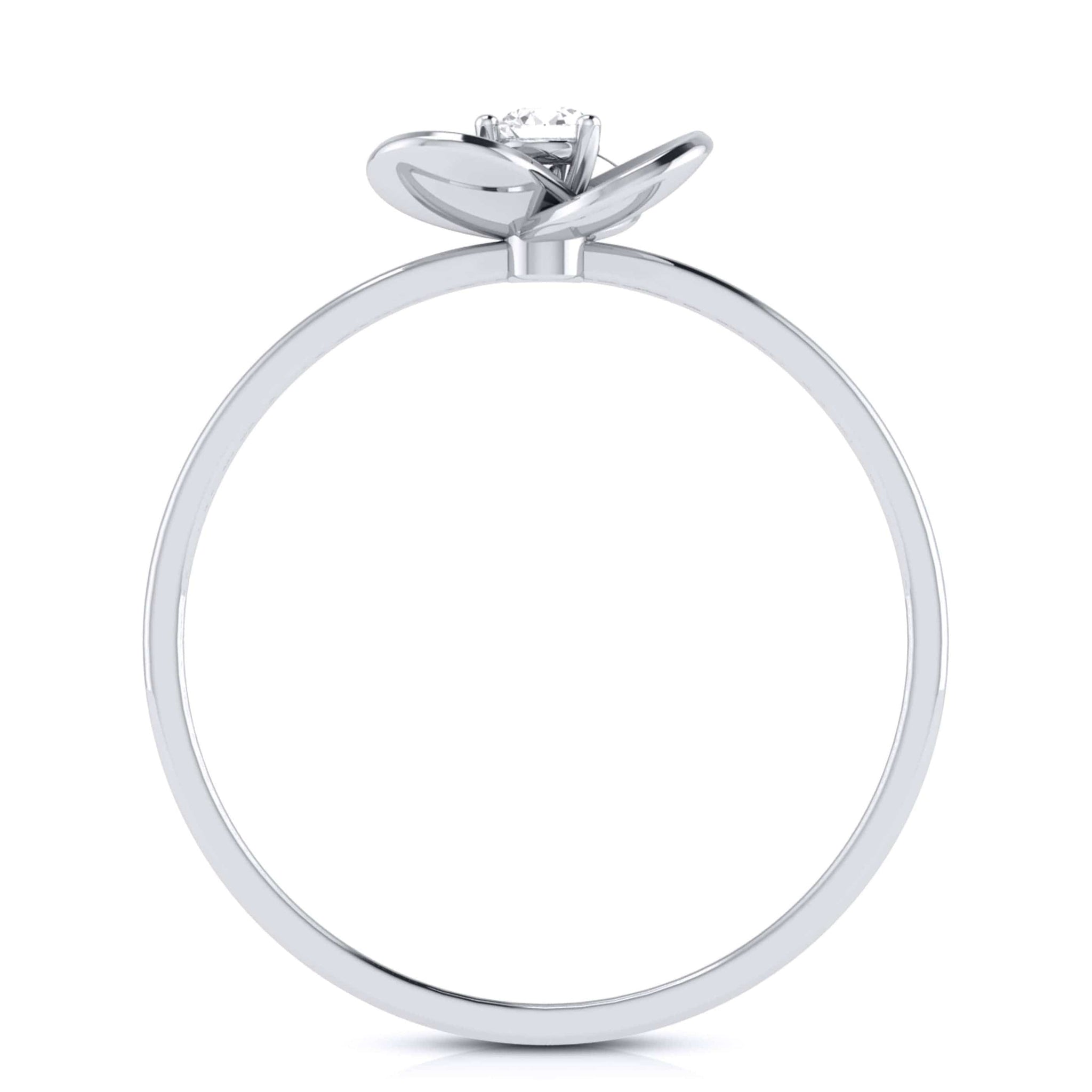 Jewelove™ Rings Platinum Ring for Women with Single Diamond JL PT LR 84