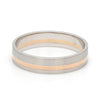 Jewelove™ Platinum Ring with a Rose Gold Streak JL PT 1003