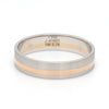 Jewelove™ Platinum Ring with a Rose Gold Streak JL PT 1003