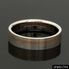 Jewelove™ Platinum Ring with a Rose Gold Streak JL PT 1003