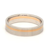 Jewelove™ Platinum Ring with a Rose Gold Streak JL PT 1003