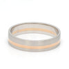 Jewelove™ Platinum Ring with a Rose Gold Streak JL PT 1003