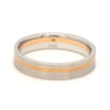 Jewelove™ Platinum Ring with a Rose Gold Streak JL PT 1003