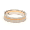 Jewelove™ Platinum Ring with a Rose Gold Streak JL PT 1003