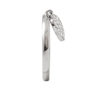 Jewelove™ Rings Platinum Ring with Diamond Heart Pendant SJ PTO 286