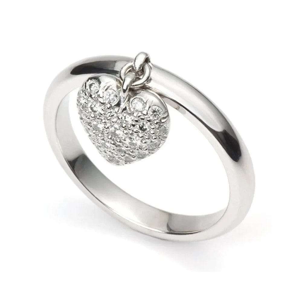 Jewelove™ Rings Platinum Ring with Diamond Heart Pendant SJ PTO 286