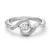 Jewelove™ Rings Platinum ring with Single Diamond for Women SJ PTO 201