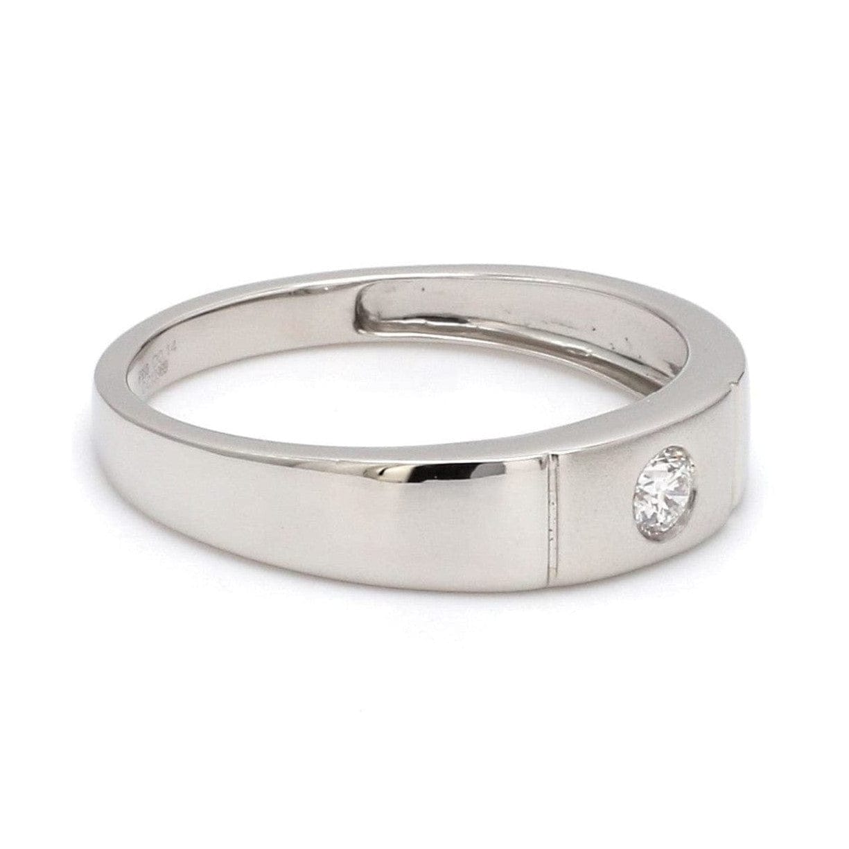 Jewelove™ Rings Platinum Rings for Couple with Single Diamonds JL PT 593