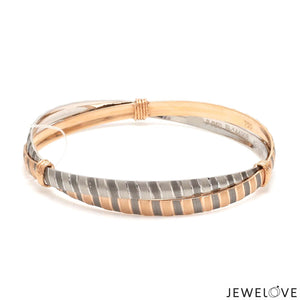 Jewelove™ Bangles & Bracelets Platinum Rose Gold Bangle for Women JL PTB 1245