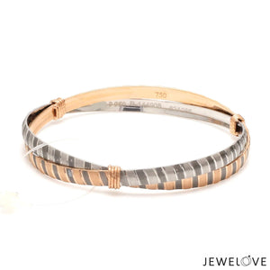 Jewelove™ Bangles & Bracelets Platinum Rose Gold Bangle for Women JL PTB 1245