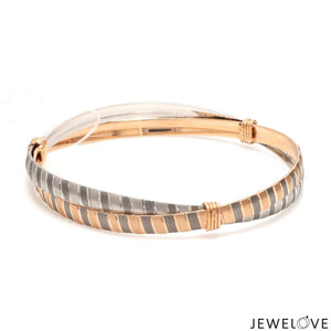 Jewelove™ Bangles & Bracelets Platinum Rose Gold Bangle for Women JL PTB 1245