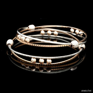 Jewelove™ Bangles & Bracelets Platinum Rose Gold Bangle for Women JL PTB 1247