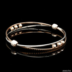 Jewelove™ Bangles & Bracelets Platinum Rose Gold Bangle for Women JL PTB 1247