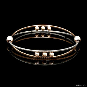 Jewelove™ Bangles & Bracelets Platinum Rose Gold Bangle for Women JL PTB 1247