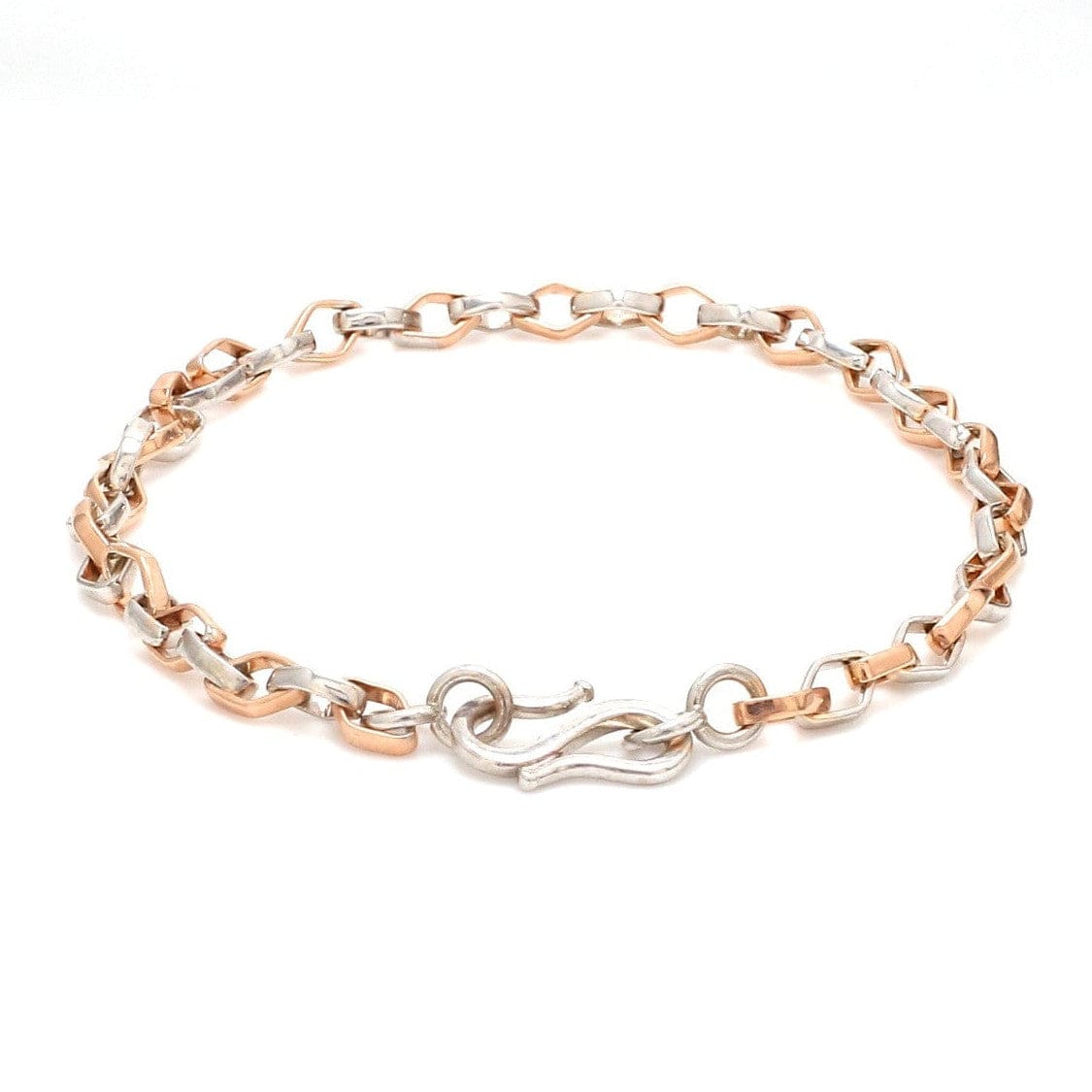 Jewelove™ Bangles & Bracelets Platinum Rose Gold Bracelet for Men JL PTB 1043