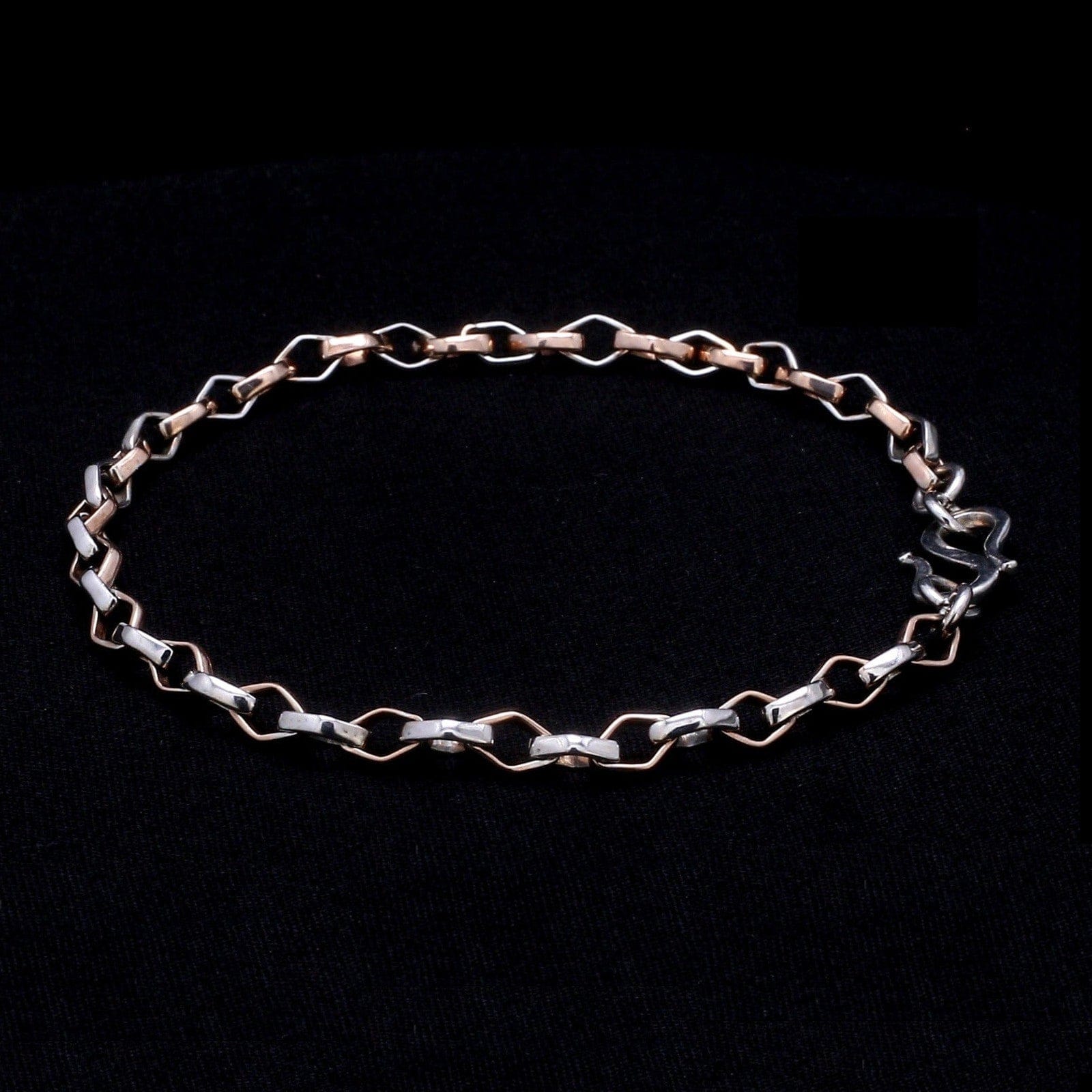 Jewelove™ Bangles & Bracelets Platinum Rose Gold Bracelet for Men JL PTB 1043