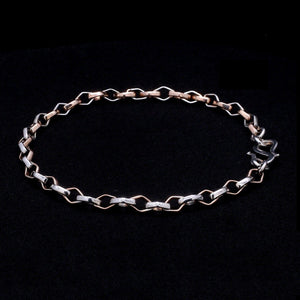 Jewelove™ Bangles & Bracelets Platinum Rose Gold Bracelet for Men JL PTB 1043