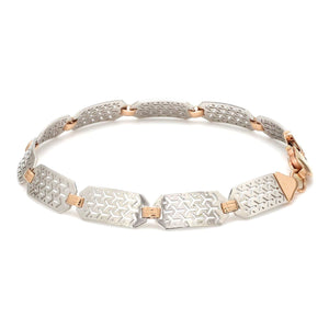 Jewelove™ Bangles & Bracelets Platinum & Rose Gold Bracelet for Men JL PTB 1060-Z