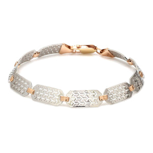 Jewelove™ Bangles & Bracelets Platinum & Rose Gold Bracelet for Men JL PTB 1060-Z