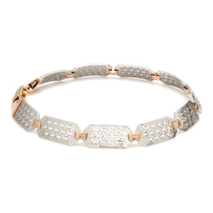 Jewelove™ Bangles & Bracelets Platinum & Rose Gold Bracelet for Men JL PTB 1060-Z