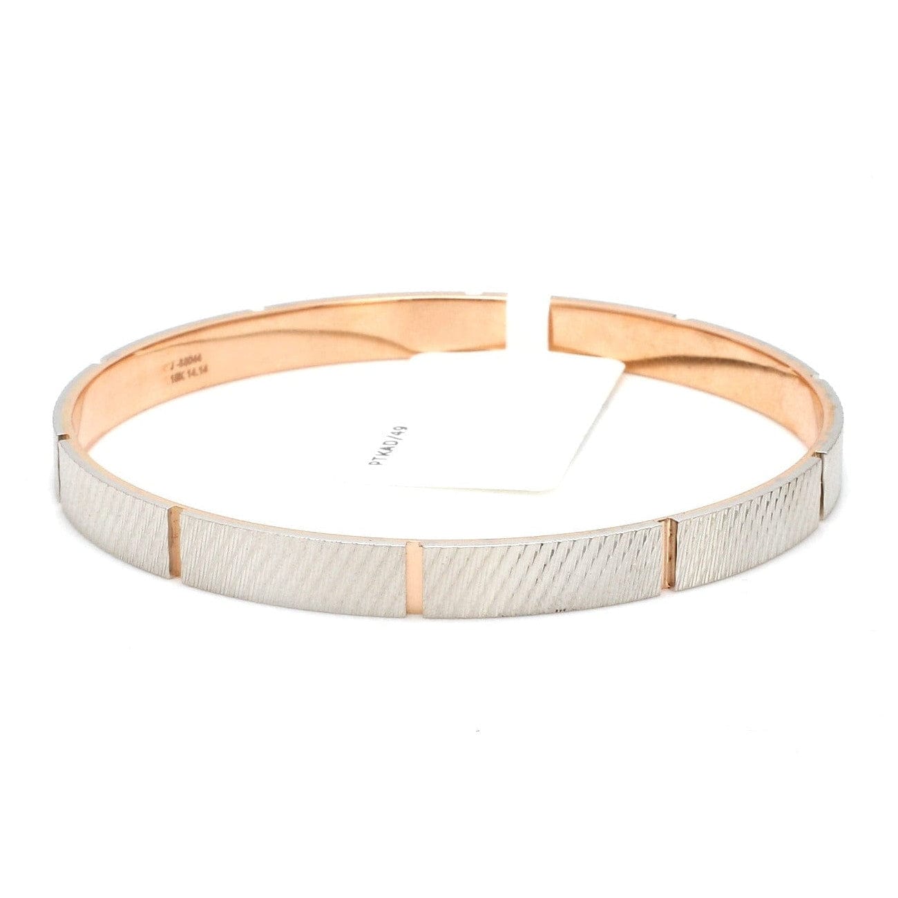 Jewelove™ Bangles & Bracelets Platinum & Rose gold Bracelet for Men JL PTB 1078