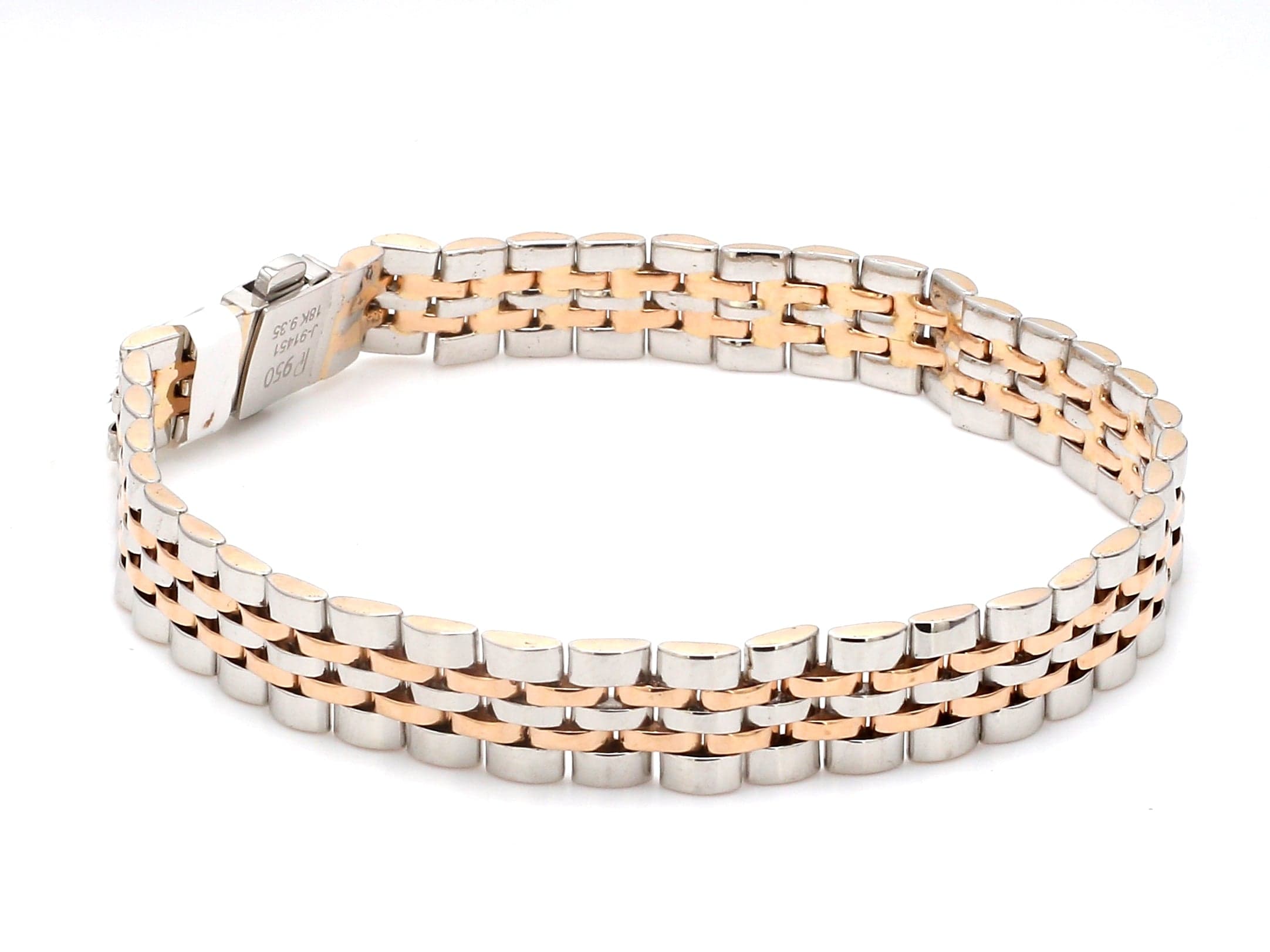 Buy Gleaming 18KT Rose Gold Bracelet Online | ORRA