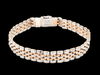 Jewelove™ Bangles & Bracelets Platinum & Rose Gold Bracelet for Men JL PTB 1097