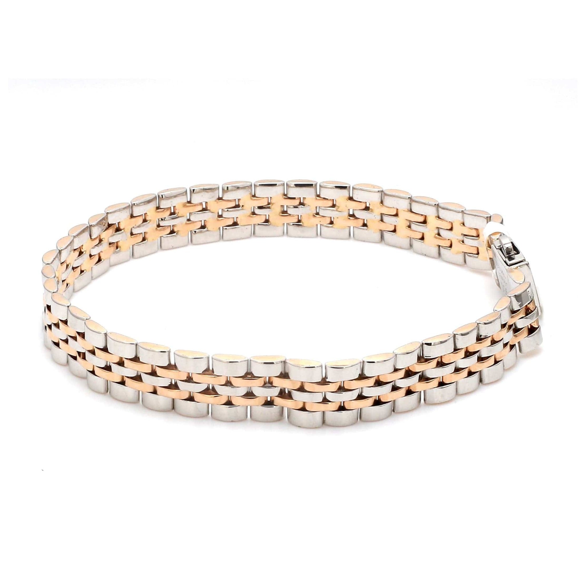 Jewelove™ Bangles & Bracelets Platinum & Rose Gold Bracelet for Men JL PTB 1097