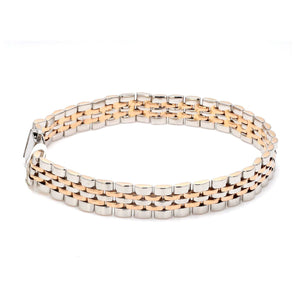 Jewelove™ Bangles & Bracelets Platinum & Rose Gold Bracelet for Men JL PTB 1097