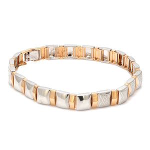 Jewelove™ Bangles & Bracelets Platinum & Rose Gold Bracelet for Men JL PTB 1100