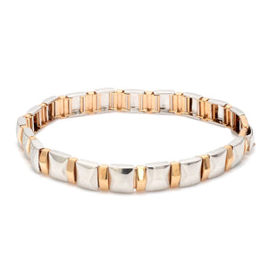 Jewelove™ Bangles & Bracelets Platinum & Rose Gold Bracelet for Men JL PTB 1100