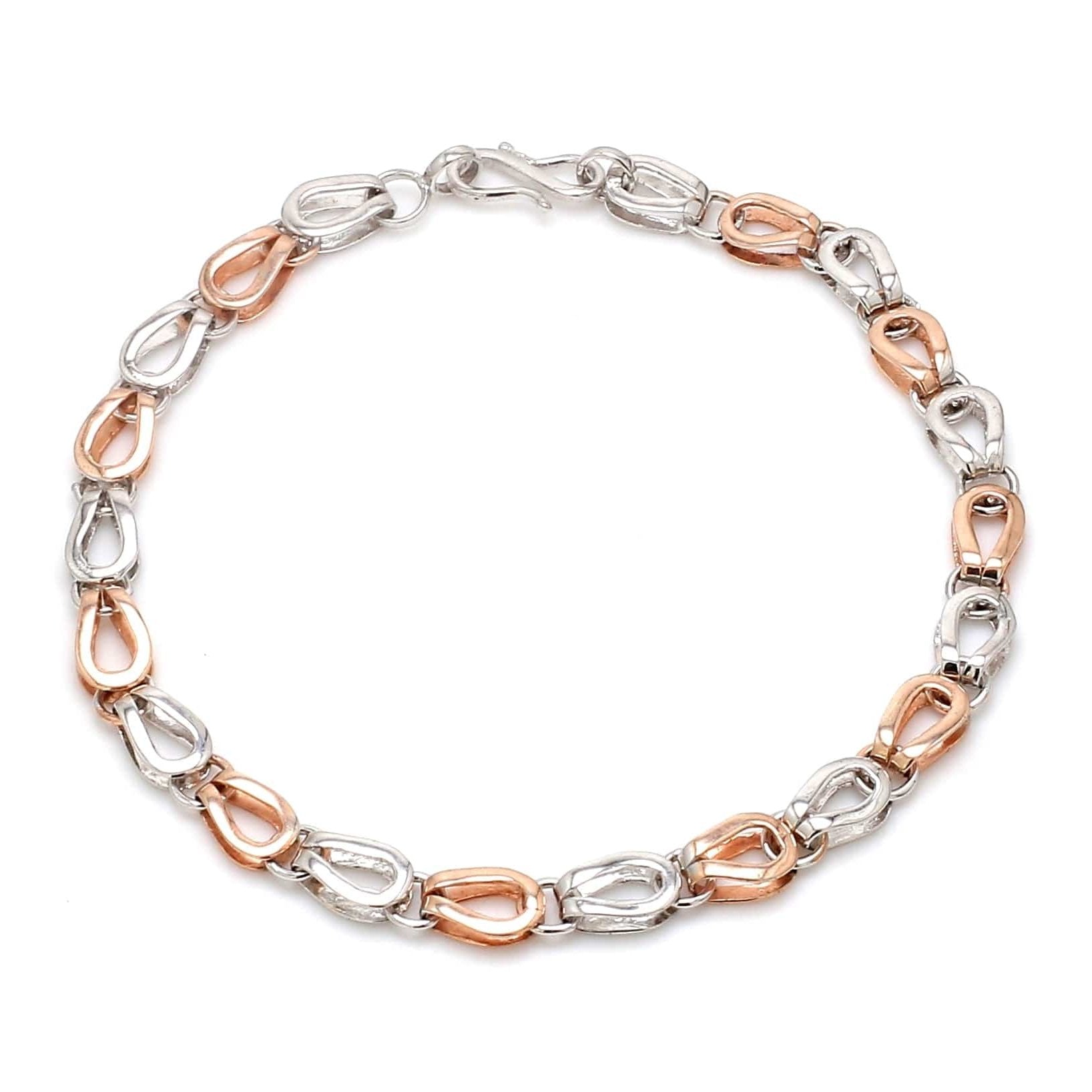 Jewelove™ Bangles & Bracelets Platinum & Rose Gold Bracelet for Men JL PTB 1118