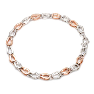 Jewelove™ Bangles & Bracelets Platinum & Rose Gold Bracelet for Men JL PTB 1118