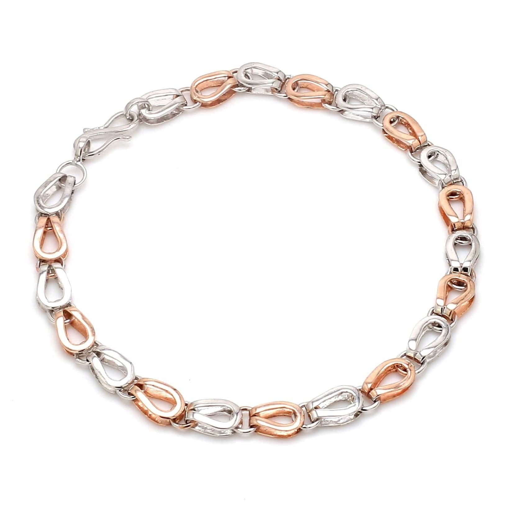 Jewelove™ Bangles & Bracelets Platinum & Rose Gold Bracelet for Men JL PTB 1118