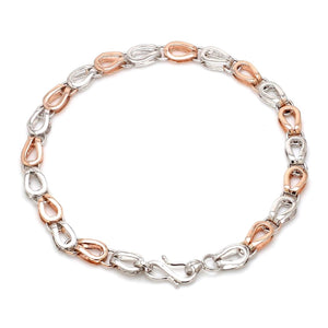 Jewelove™ Bangles & Bracelets Platinum & Rose Gold Bracelet for Men JL PTB 1118